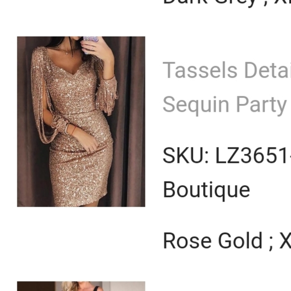 ROSE GOLD DRESS - Picture 2 of 2